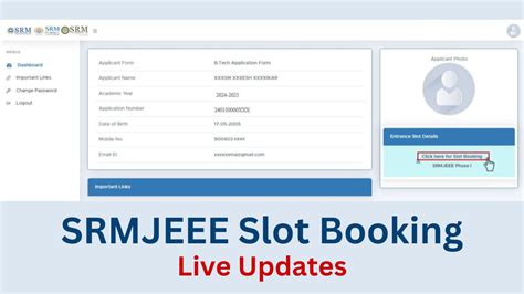 SRMJEEE 2024 Phase 2 Slot Booking Ends; Download Admit .